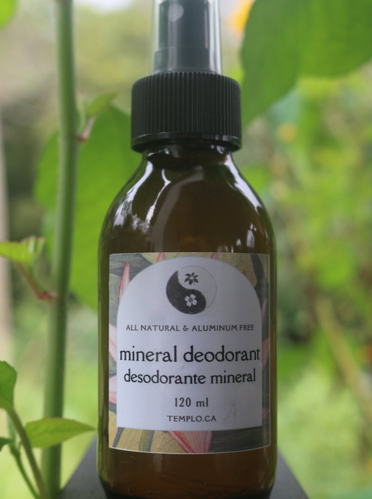 Desodorante en aerosol mineral